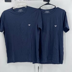 Emporio Armani + My Brands Cotton Stretch Jersey Crew Neck T-Shirt - 2 Pack